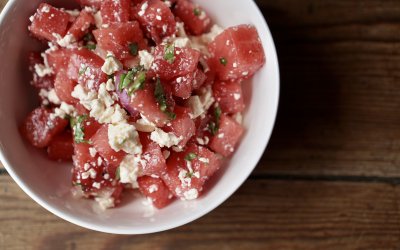 Melonensalat mit Feta